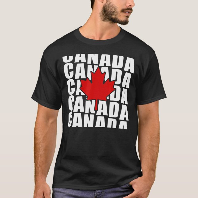 Canada Day Maple Leaf Canada Symbol T-Shirt (Front)