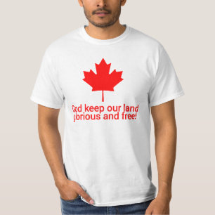 Canada Day Maple Leaf God Keep Our Land ,canad T-Shirt
