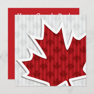 Canada Day Maple Leaf Invitation