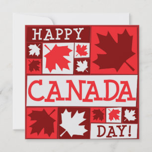 Canada Day Maple Leaf Invitation
