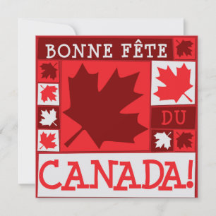 Canada Day Maple Leaf Invitation