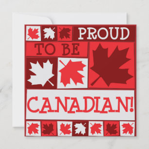 Canada Day Maple Leaf Invitation