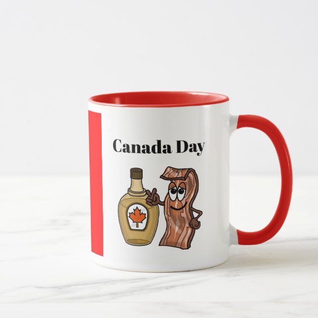Canada Day Maple Syrup and Bacon Mug (Right)