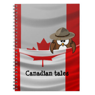 Canada Day owl Notebook