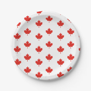 Canada Day Paper Plates