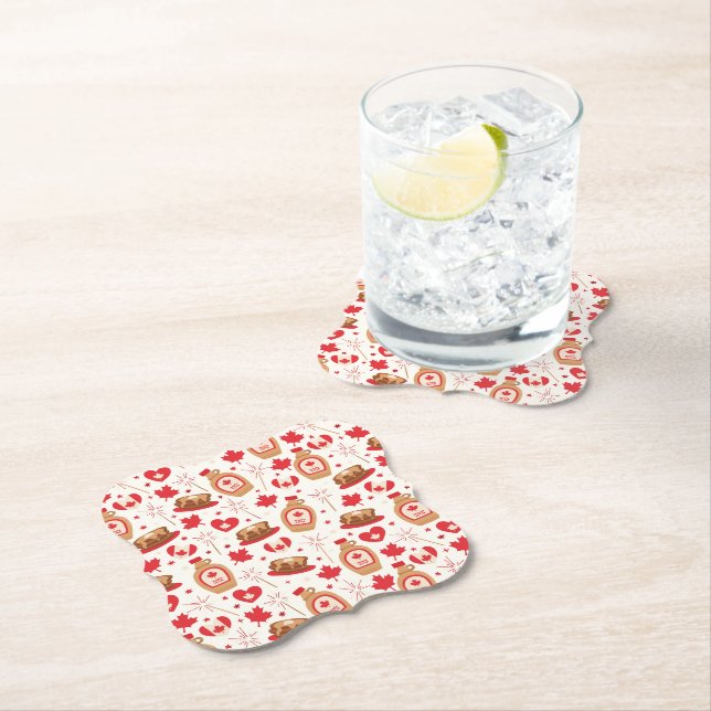 Canada Day Party Coasters (Insitu)