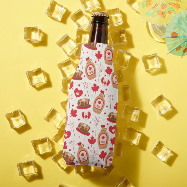 Canada Day Party Cosy Bottle Cooler (In Situ Summer)