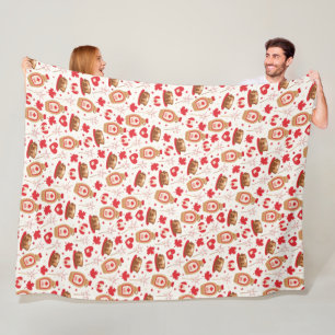 Canada Day Party Fleece Blanket