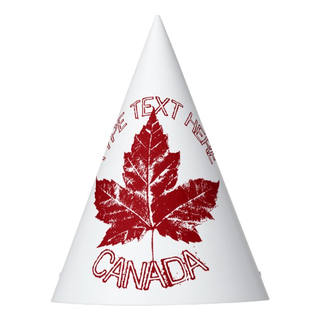 Canada Day Party Hats Personalised  (Front)