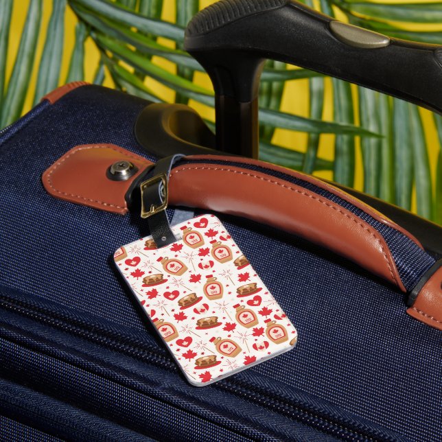 Canada Day Party Luggage Tag (Front Insitu 1)