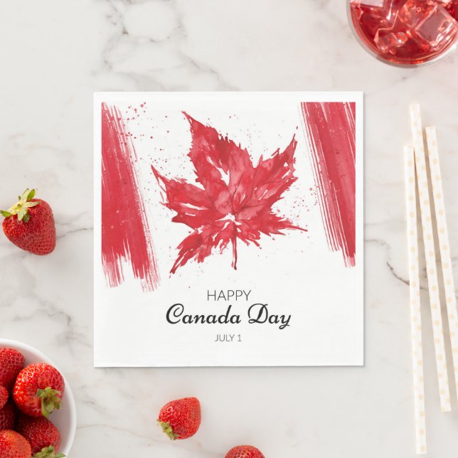 Canada Day Party Napkin (Insitu)