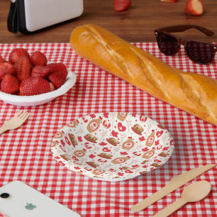 Canada Day Party Paper Bowls Plate