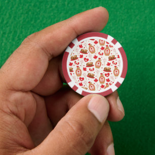 Canada Day Party Poker Chips