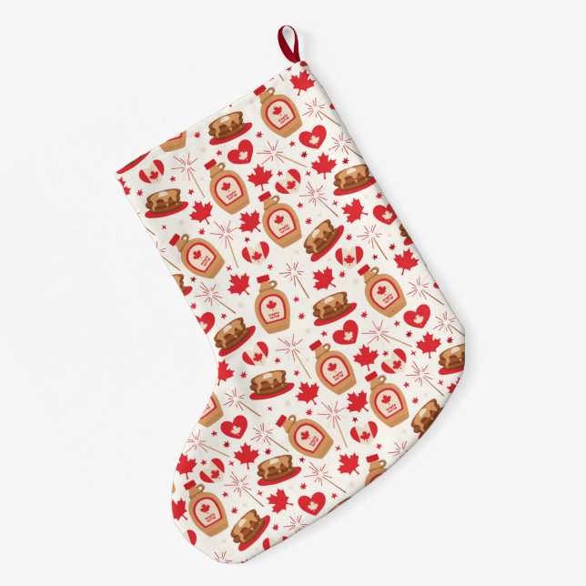 Canada Day Party Stocking (Back (Hanging))