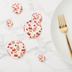 Canada Day Party Table Confetti