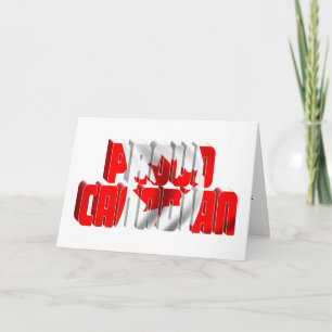 Canada Day Proud Canadian Card