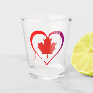 Canada Day Shot Glass