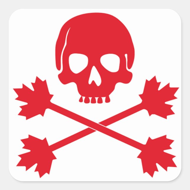 Canada Day Square Sticker (Front)