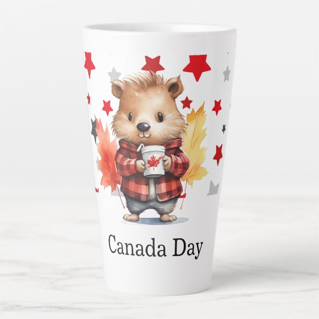Canada Day themed  Latte Mug (Front)