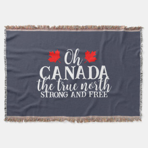 Canada Day Throw Blanket