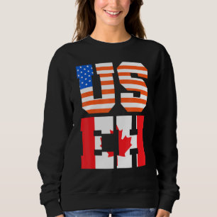 Canada Day Usa Canadian Citizen America Flag Canad Sweatshirt
