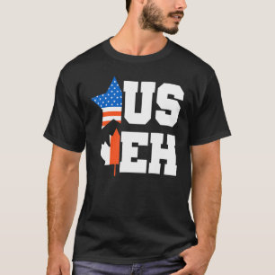 Canada Day Usa Canadian Citizen America Flag Canad T-Shirt