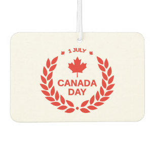 Canada Day Wreath Car Freshener