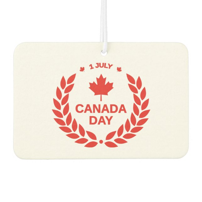 Canada Day Wreath Car Freshener (Front)