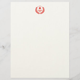 Canada Day Wreath Letterhead