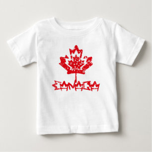 CANADA double RAIN EARTH MAPLE BY MASANSER PIXELAT Baby T-Shirt