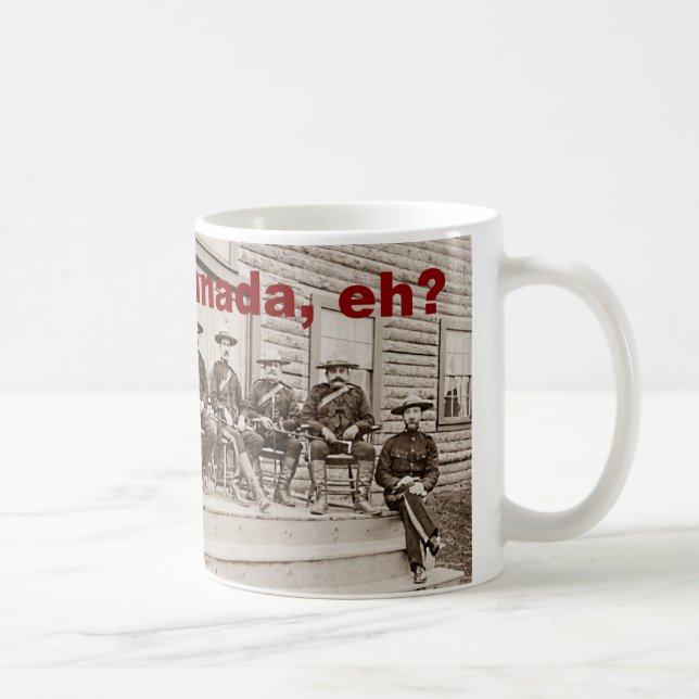Canada Eh Vintage Mounties Photo Coffee Mug (Right)