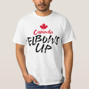 CANADA Elbows Up red maple is not for sale to USA T-Shirt