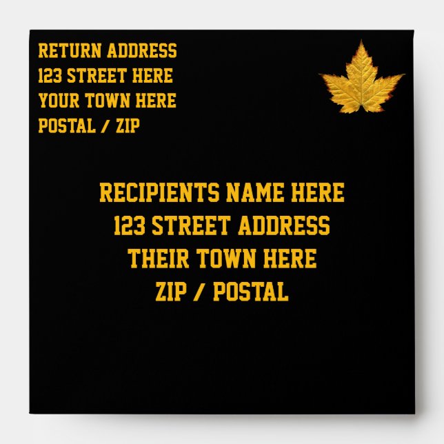 Canada Envelopes Personalised Gold Medal Envelope (Front)