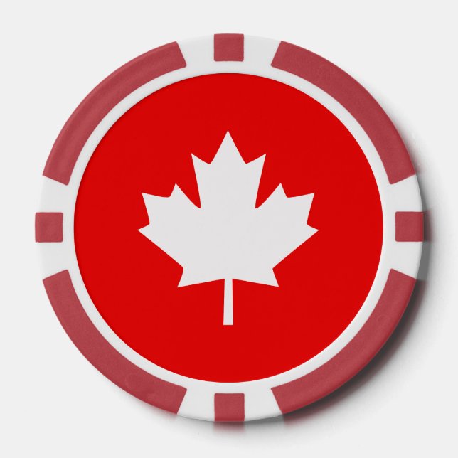 Canada Established 1867 Anniversary 150 Years Poker Chips (Front)