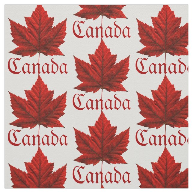 Canada Fabric Canada Flag Fabric Custom Fabric (Swatch)