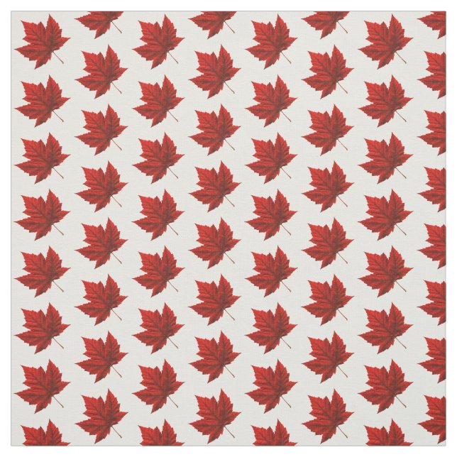 Canada Fabric Canada Flag Fabric Customised Fabric (Swatch)