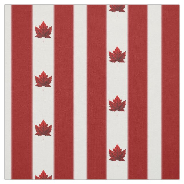 Canada Fabric Canada Flag Fabric Customised Fabric (Swatch)