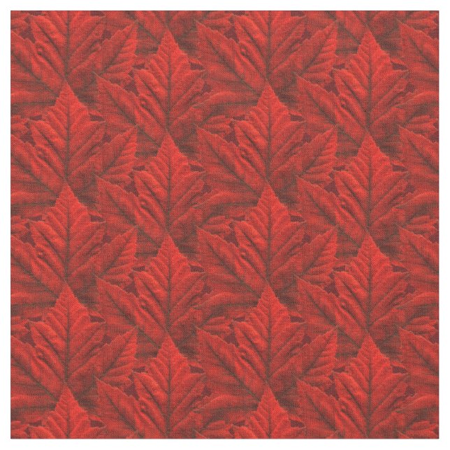 Canada Fabric Canada Maple Leaf Fabric Flag Fabric (Close Up)