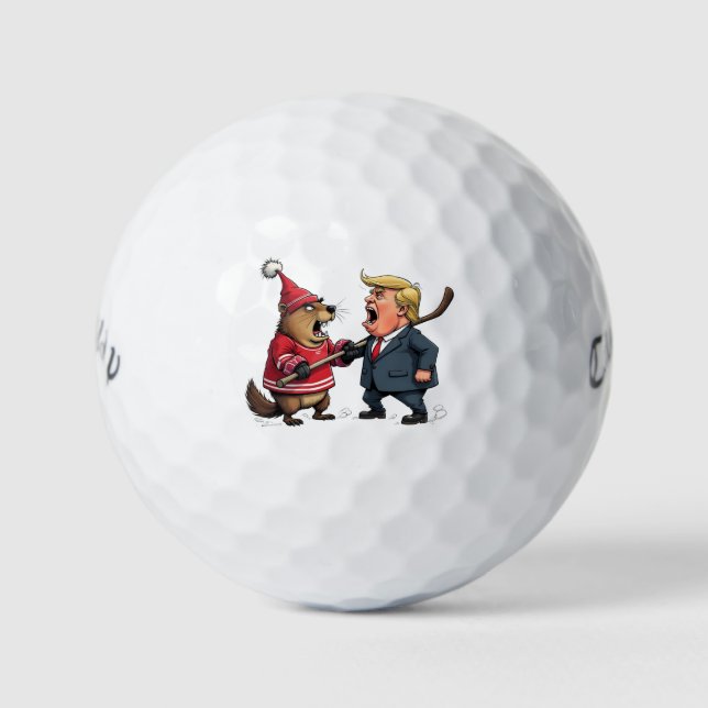Canada fighting Trump Golf Balls (Front)
