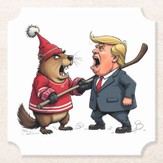 Canada fighting Trump Paper Coaster