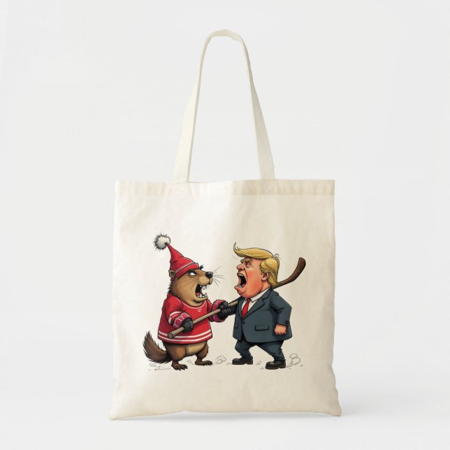 Canada fighting Trump Tote Bag (Front)