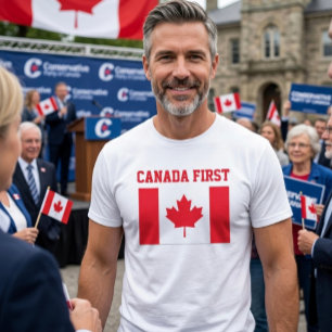 Canada First. Conservative Canada. T-Shirt