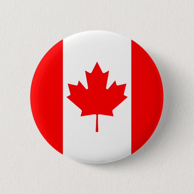 Canada Flag 6 Cm Round Badge (Front)