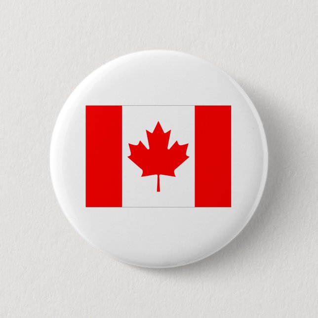 Canada Flag 6 Cm Round Badge (Front)