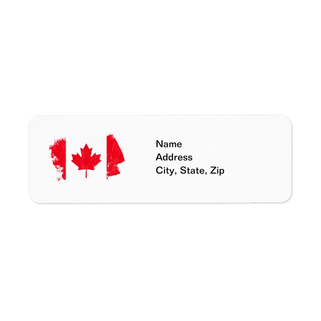 CANADA FLAG Address Labels (Front)