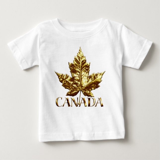 Canada Flag Baby Tootoo Canada Baby Bodysuits (Front)