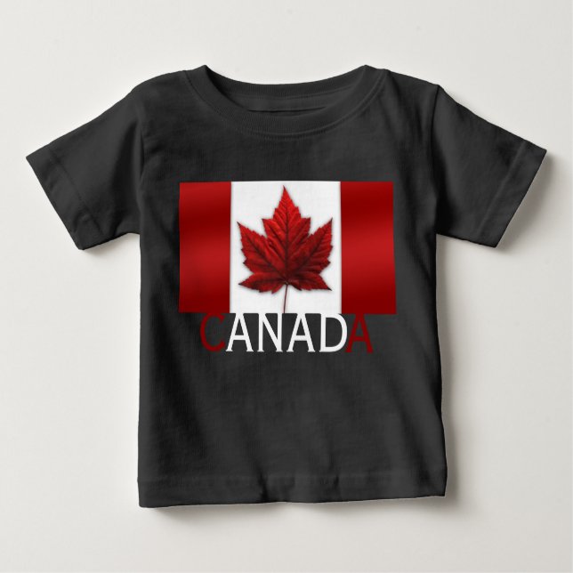 Canada Flag Baby's Hoodie Shirt Canada Souvenirs (Front)