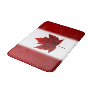 Canada Flag Bath Mat Custom Canada Souvenir Decor