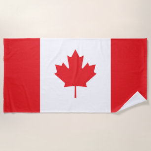 Canada flag beach towel