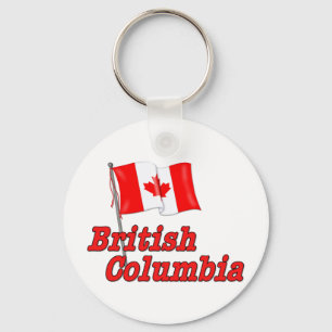 Canada Flag - British Columbia Key Ring